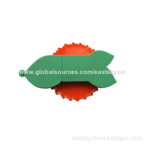 Custom Sunflower-shaped Thumb Drive, Made of Soft PVC Material, OEM Orders Welcomed